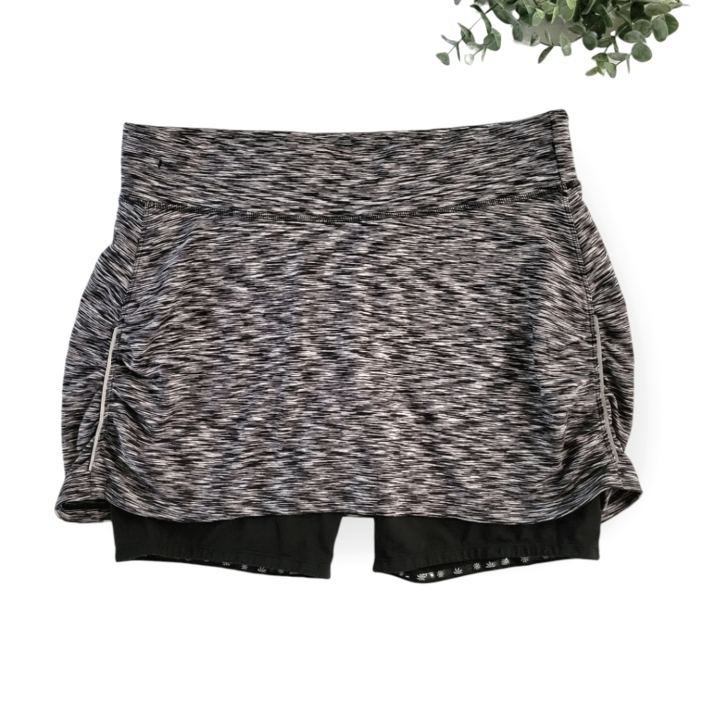 Athleta Trekkie Skort Black Skirt Activewear Tennis Golf Large Activewear